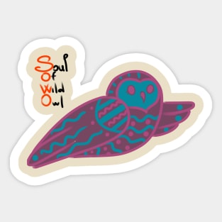 Soul Of Wild Owl Sticker